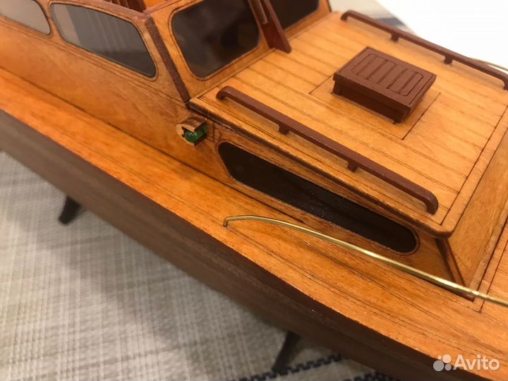 Яхта, катер модель, дерево 