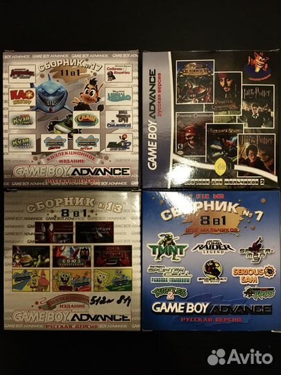 Картриджи, игры game BOY advance, GBA SP,gameboy