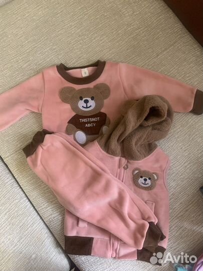 Флисовый костюм 74 80