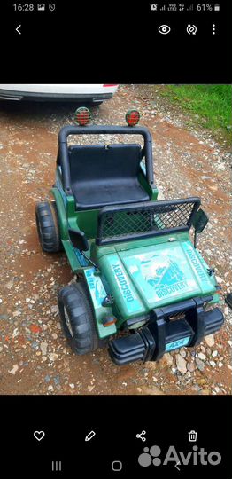 Детский электромобиль джип бу