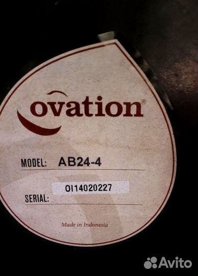 Акустическая гитара Ovation Applause, Индонезия