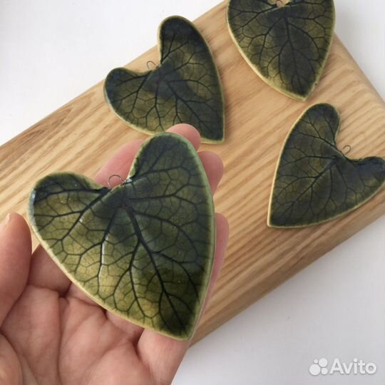 Керамический декор листья