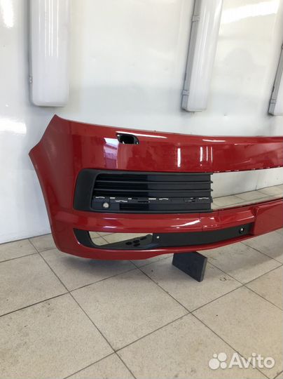 Бампер Передний Volkswagen T6 С Омывателями фар