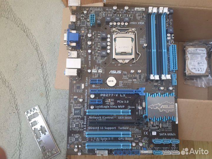 Материнская плата asus P8Z77-V LX и i7-3770