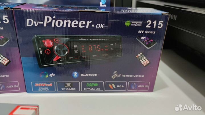 Новая магнитола Pioneer 215 Bluetooth, USB, AUX