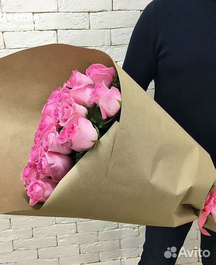 Букет из роз 29 штук 70 см