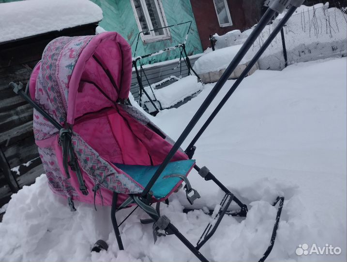 Детские санки коляска бу