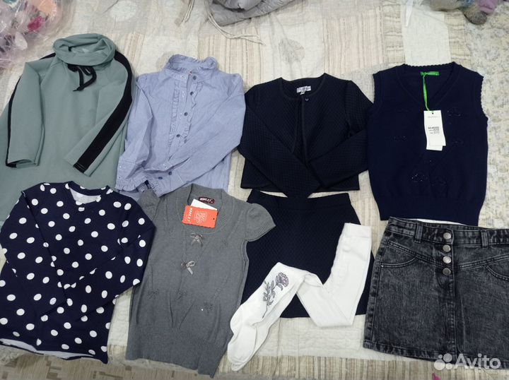 Вещи для девочки пакетом 122-128