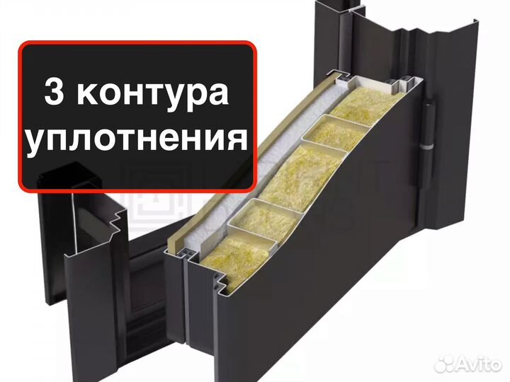 Входная дверь с терморазрывом Аляска Лайт Орех