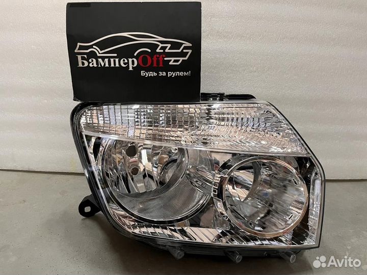 Фара Renault Duster 10-15 светлая (хром) комплект
