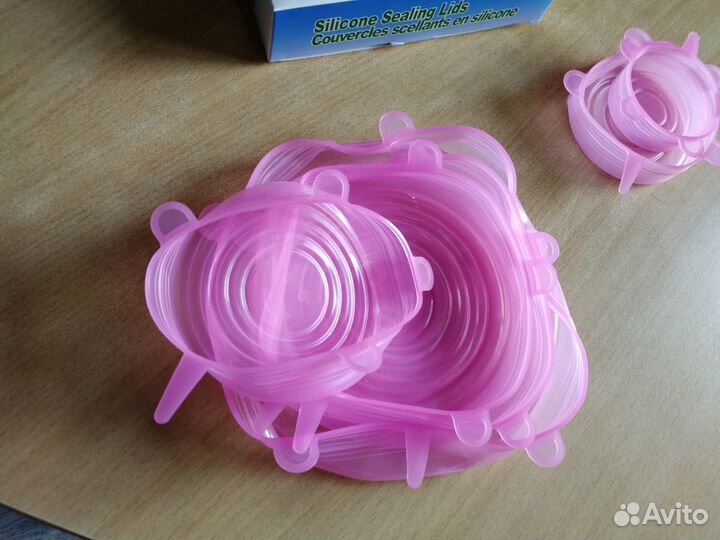 Набор универсальных силиконовых крышек, 6шт. Новые