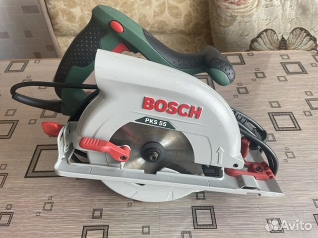 Ручная дисковая пила бу bosch PKS 55 1200w