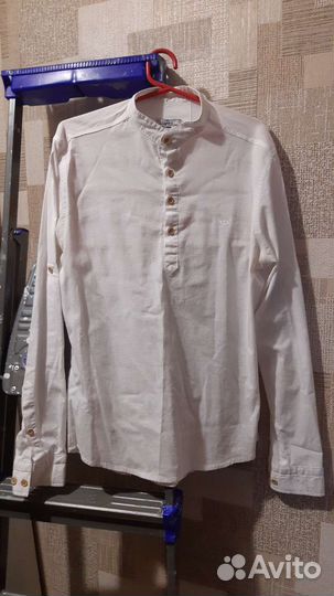 Рубашка белая, р 48-50