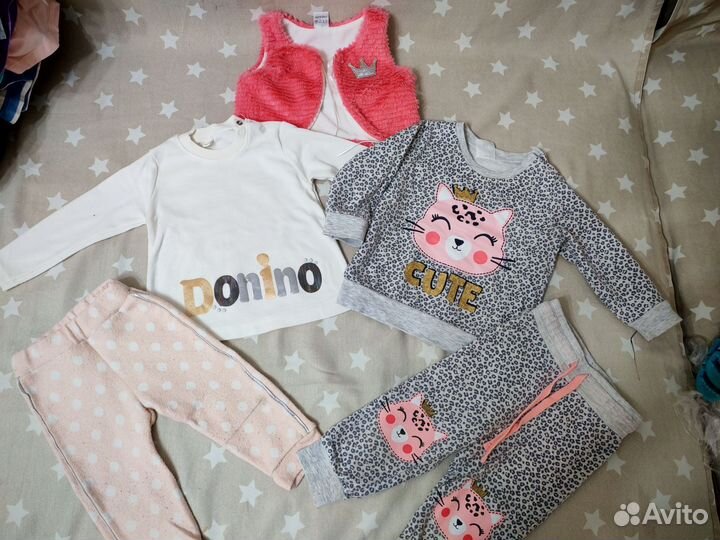 Вещи пакетом на девочку 80