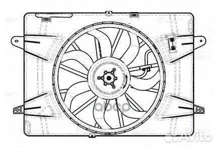 Э/вентилятор охл. для а/м Haval F7/F7x (19) 1