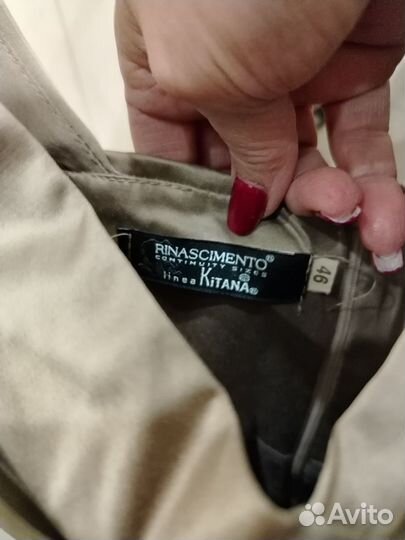 Платье Rinascimento linea Kitana темнобеж хлопок L