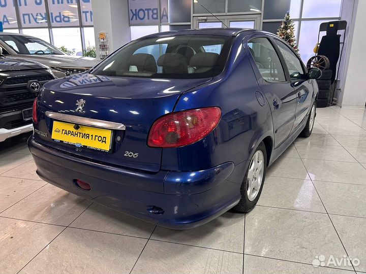 Peugeot 206 1.6 МТ, 2007, 153 000 км