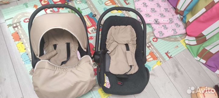 Коляска для двойни 3 в 1 микадо