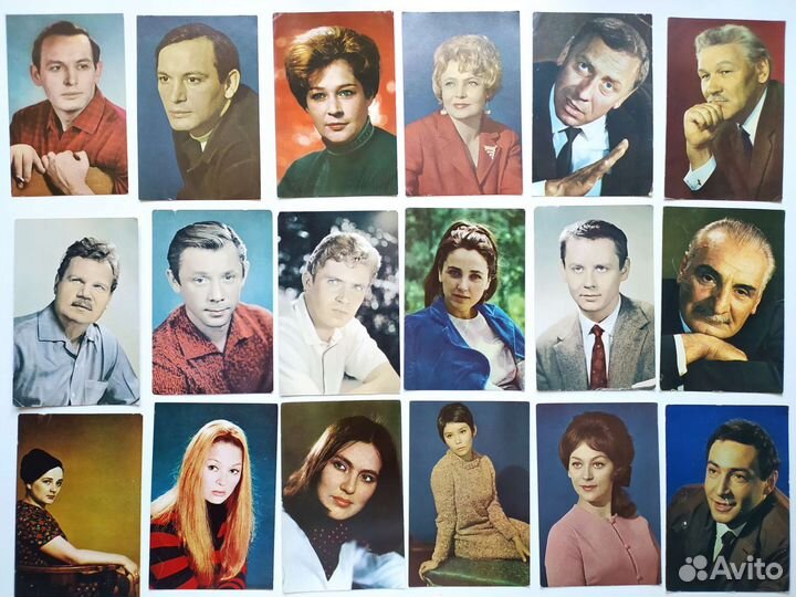 Артисты советского кино открытки