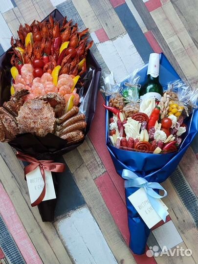 Подарок на 23 февраля. Вкусные букеты