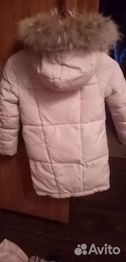 Пуховик для девочки 110