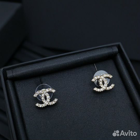 Chanel серьги пусеты новые NEW