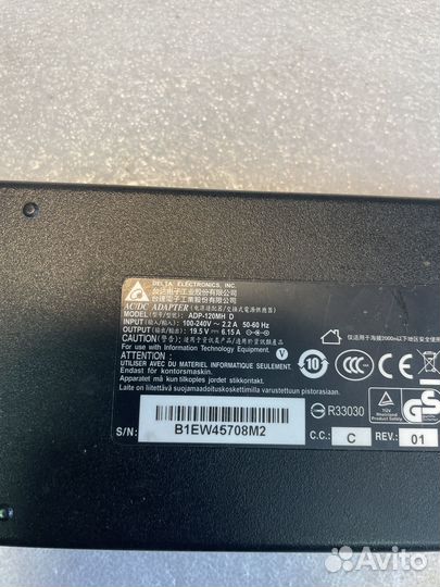 Блок питания delta 19.5v 6.15a