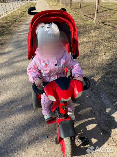 Детский велосипед коляска Lamborghini