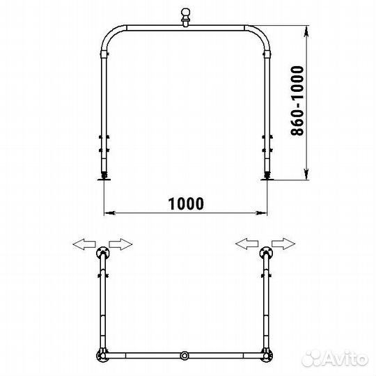 Стойка для буксировки лыжника
