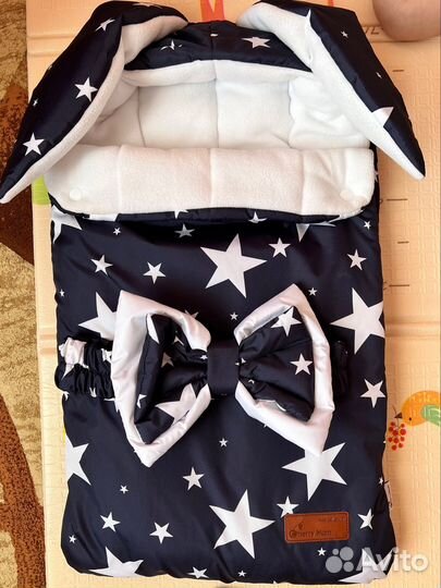 Конверт на выписку для мальчика осень зима