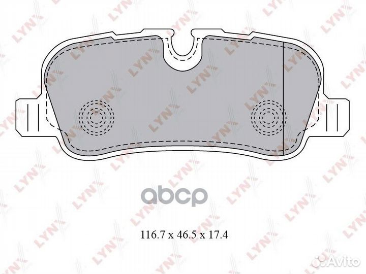 Колодки тормозные дисковые зад BD5009 lynxauto