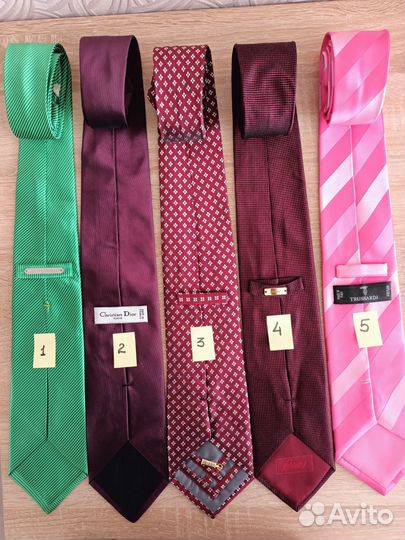 Брендовые галстуки шелк