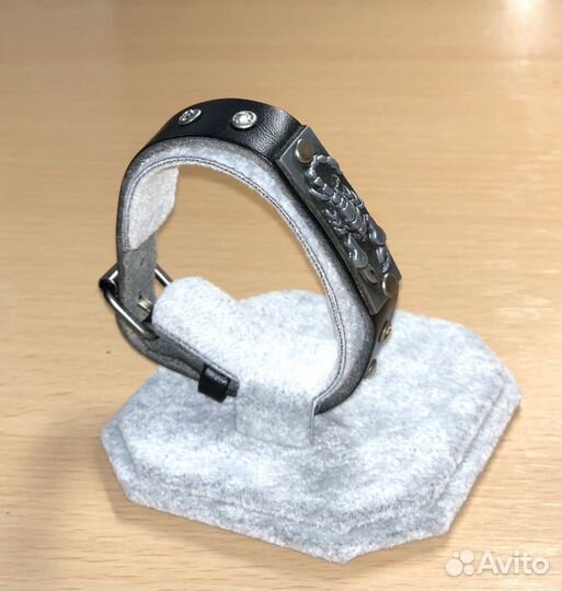 Браслет из натуральной кожи Скорпион