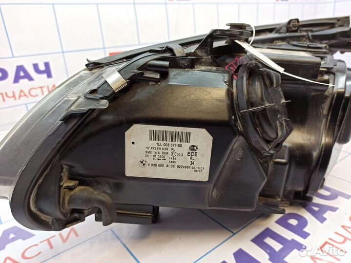 Фара правая BMW 530I E60 63127160194 Дефект С блок