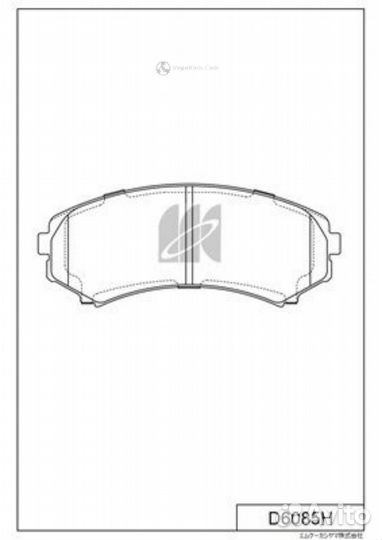 Колодки передние Mitsubishi Pajero D6085H