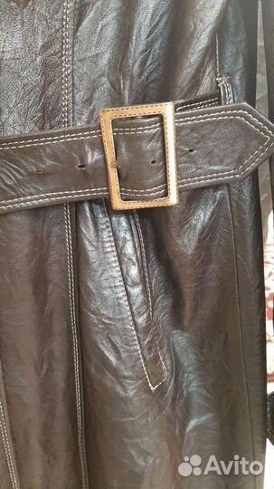 Кожаное пальто