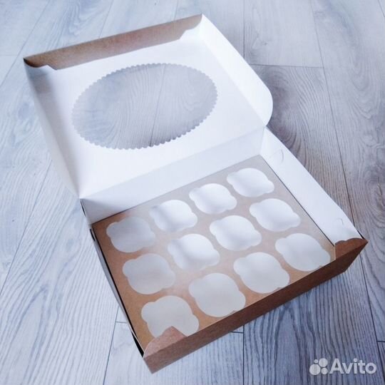Коробка для 12 капкейков комплект 5 шт