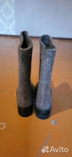 Валенки мужские на резиновой подошве