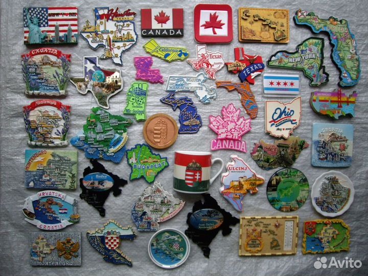 Магниты Магнит на Холодильник Карта Герб Флаг