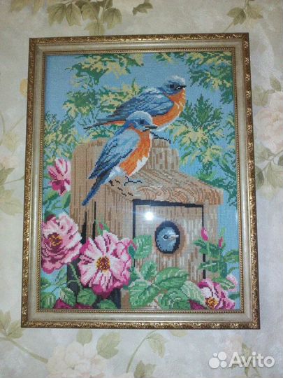 Картины вышитые крестиком большие