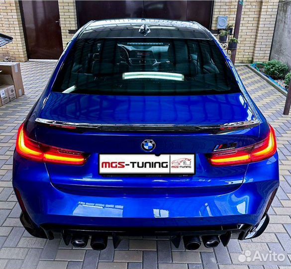 Задний бампер стиль M3 Competition BMW 3 серия G20