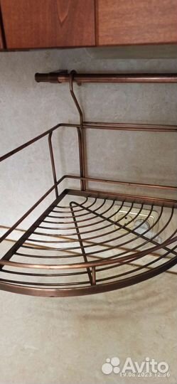 Полка на рейлинг, бронза