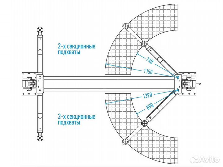 Подъемник двухстоечный