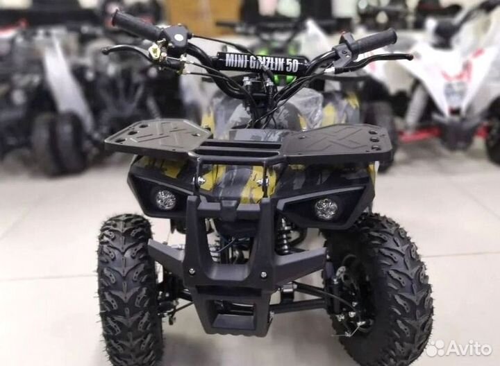 Детский квадроцикл Mini Grizlik X16 (PS) желтый