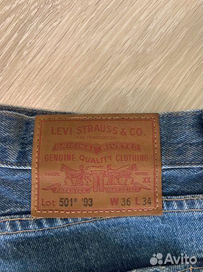 Джинсы levis 501