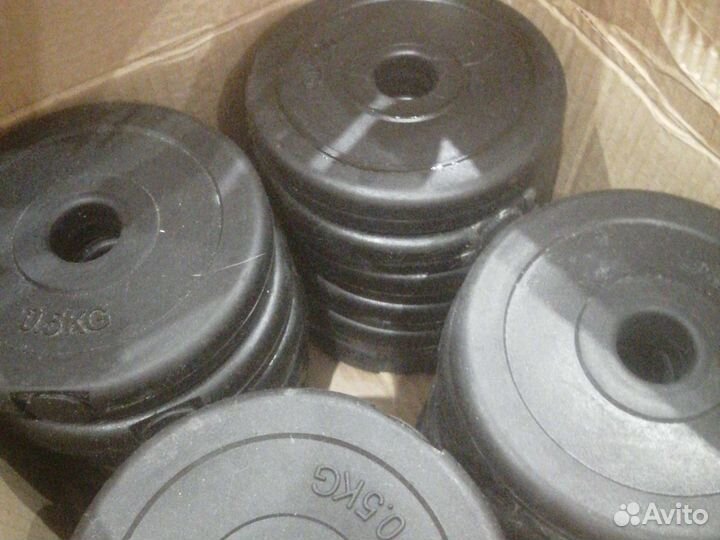 Блины/диски пластиковые (композитные) для гантелей