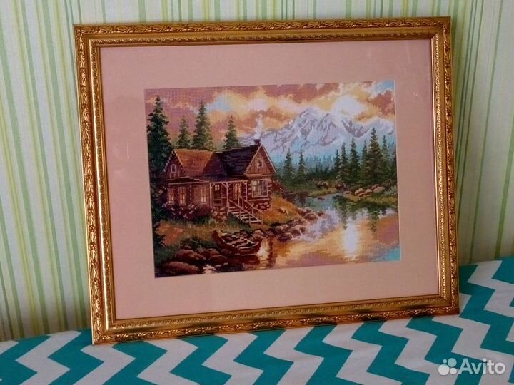 Картина вышитая крестом