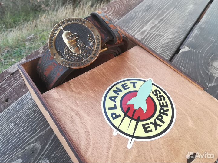 Ремень мужской ручной работы с литой пряжкой