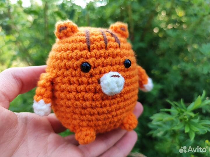 Рыжий кот(вязаная игрушка)