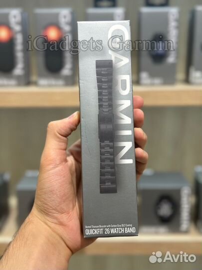 Ремешок Garmin QuickFit 26 mm DLC Titanium Black